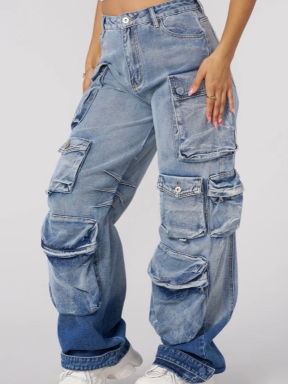 NWT discontinued Youngla Cargo “carryall” Jean size medium
